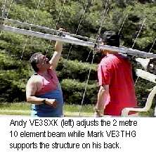 SXK and THG prepare antennas